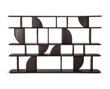 Geometric Hylla Brun Teak