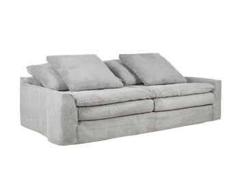 Sake Soffa 3-sits klädd i tyget Ribcord Grey