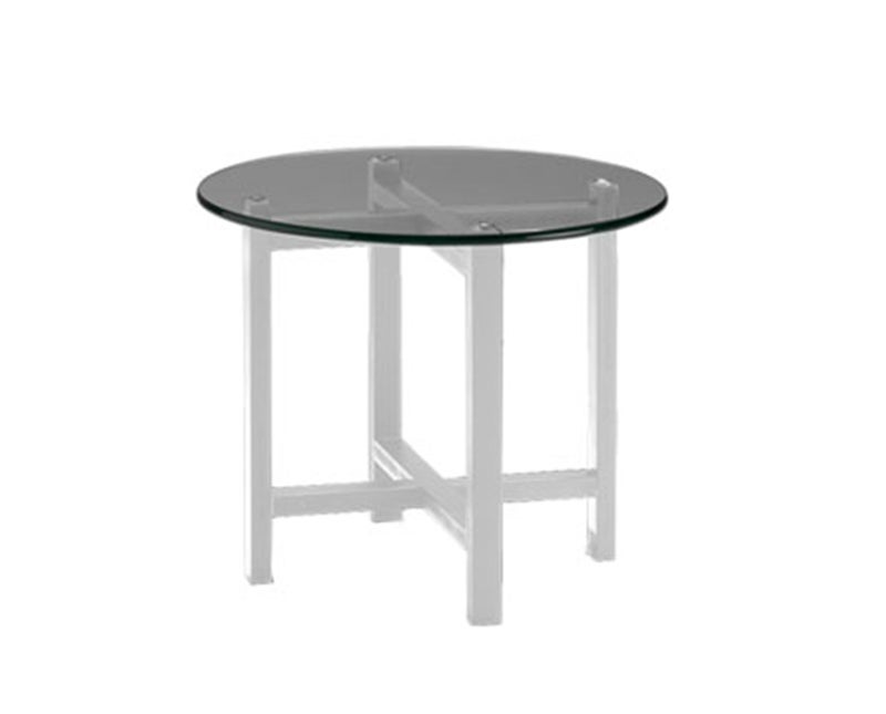 Vera Lampbord vitt med glasskiva