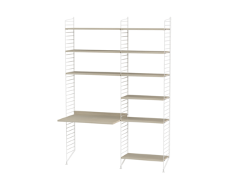 String kombination arbetsplats B Ask/ Vit