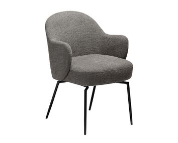 Dan-Form-Bae-Swivel-Chair-Pebble-Earth-Boucle