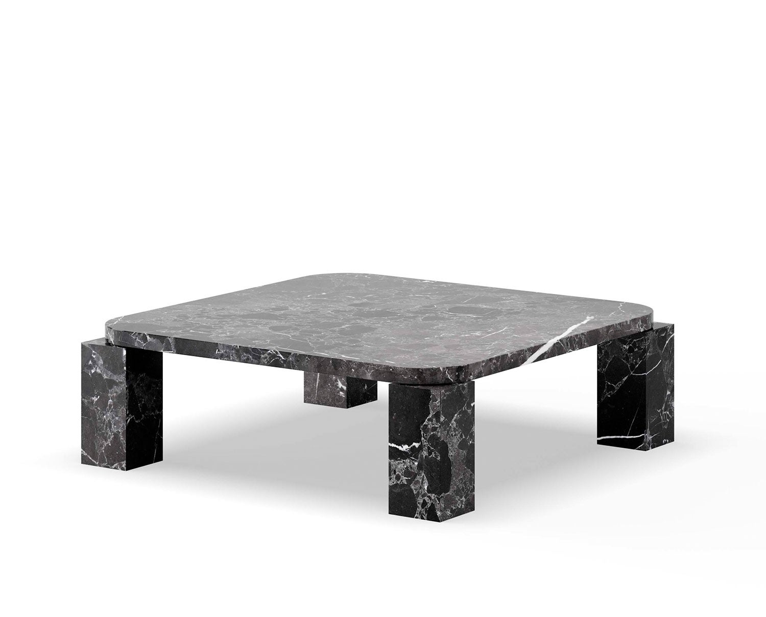 Atlas Soffbord Costa Black 82x82 cm