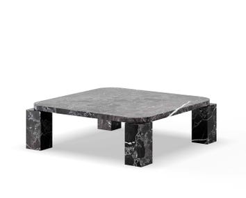 Atlas Soffbord Costa Black 82x82 cm