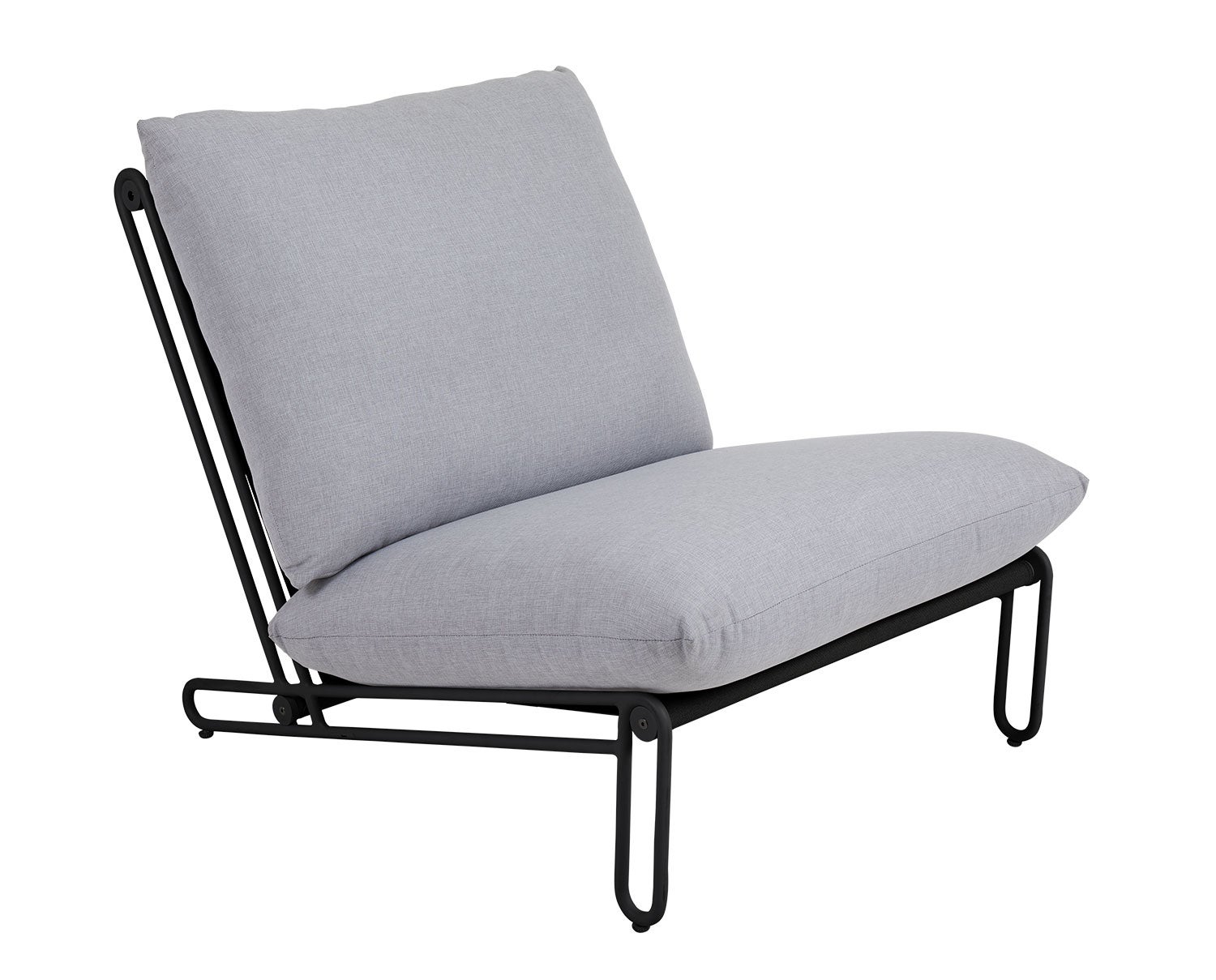 Blixt Fåtölj Svart / Grå Brafab