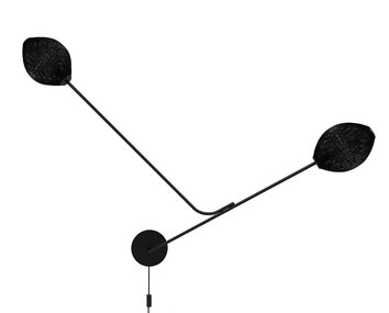 Satellite vägglampa svart, släckt framifrån | GUBI