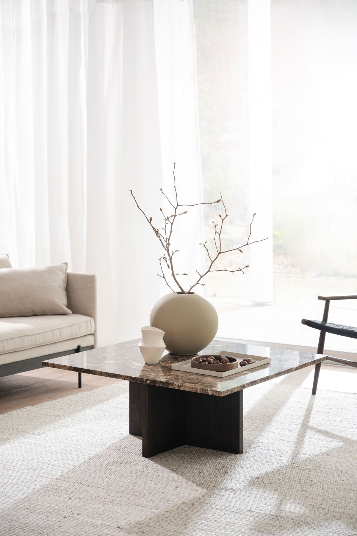 Brooksville-Kvadratisk-Brun-Brun-Emperador-Miljo