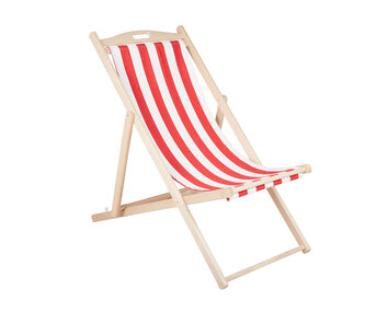 Dingla Strandstol Röd / Vit