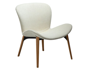 Paragon Loungestol Bone White Bouclé / Ek Dan-Form