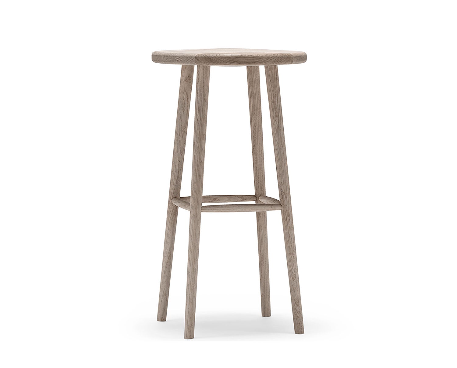 Miss Button Barpall Höjd 78 centimeter Vitoljad Ek