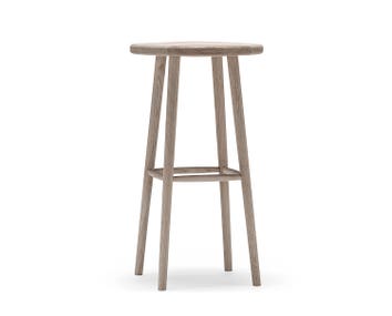 Miss Button Barpall Höjd 78 centimeter Vitoljad Ek