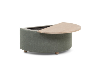 Bedinside Pall Halvmåne med förvaring