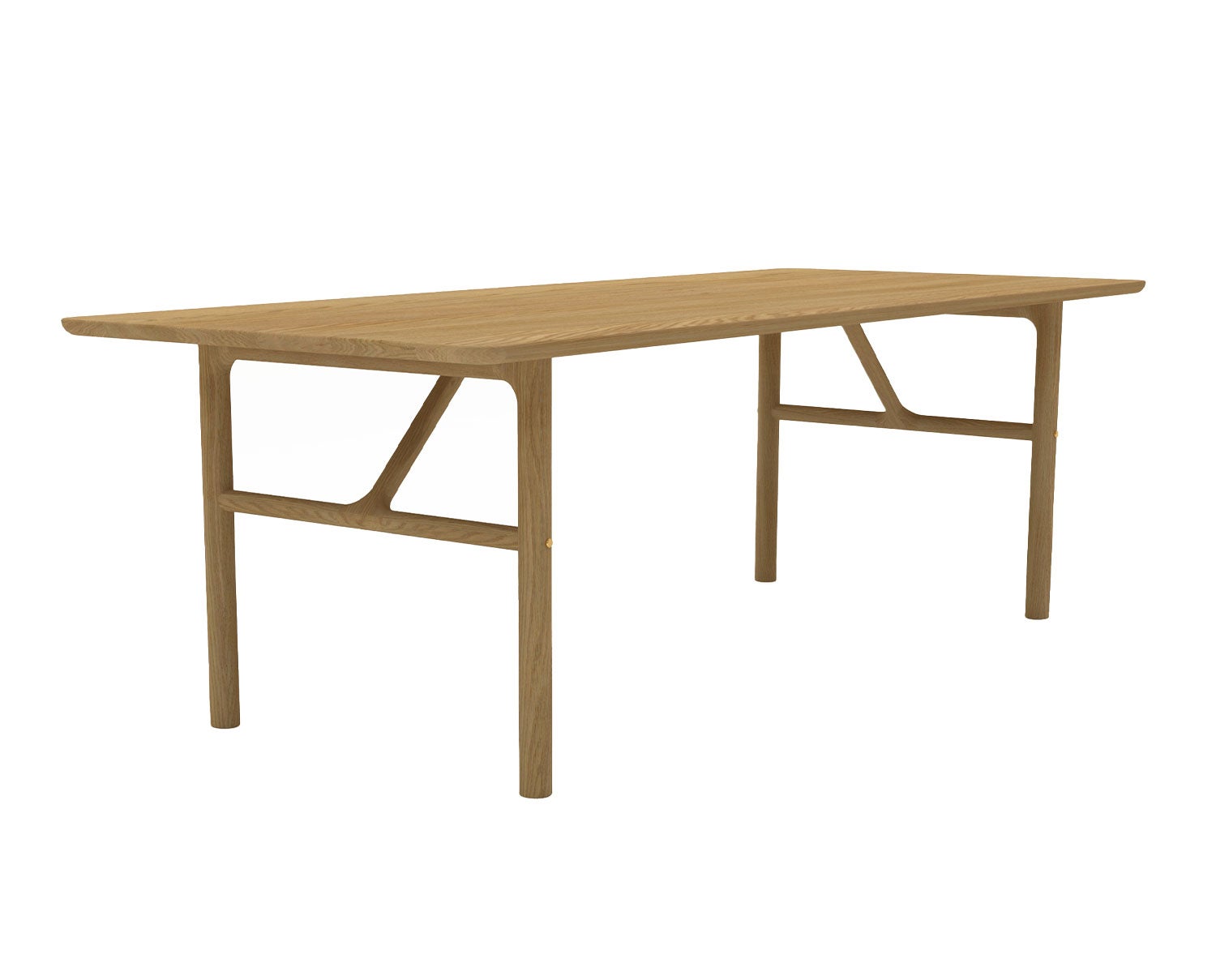 Renderad 3D-bild | Naturoljad ek (C4) | Avrundad kant (03)