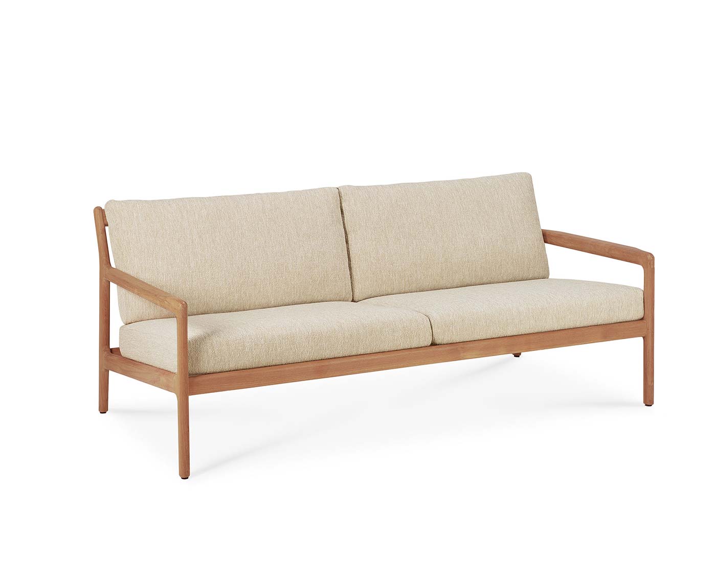 Jack utomhussoffa till din uteplats! Tillverkad i teak med dynor i tyg "Neutral" från Ethnicraft. 