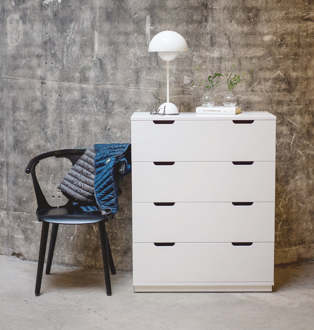 AOKO Byrå 4 lådor Vit