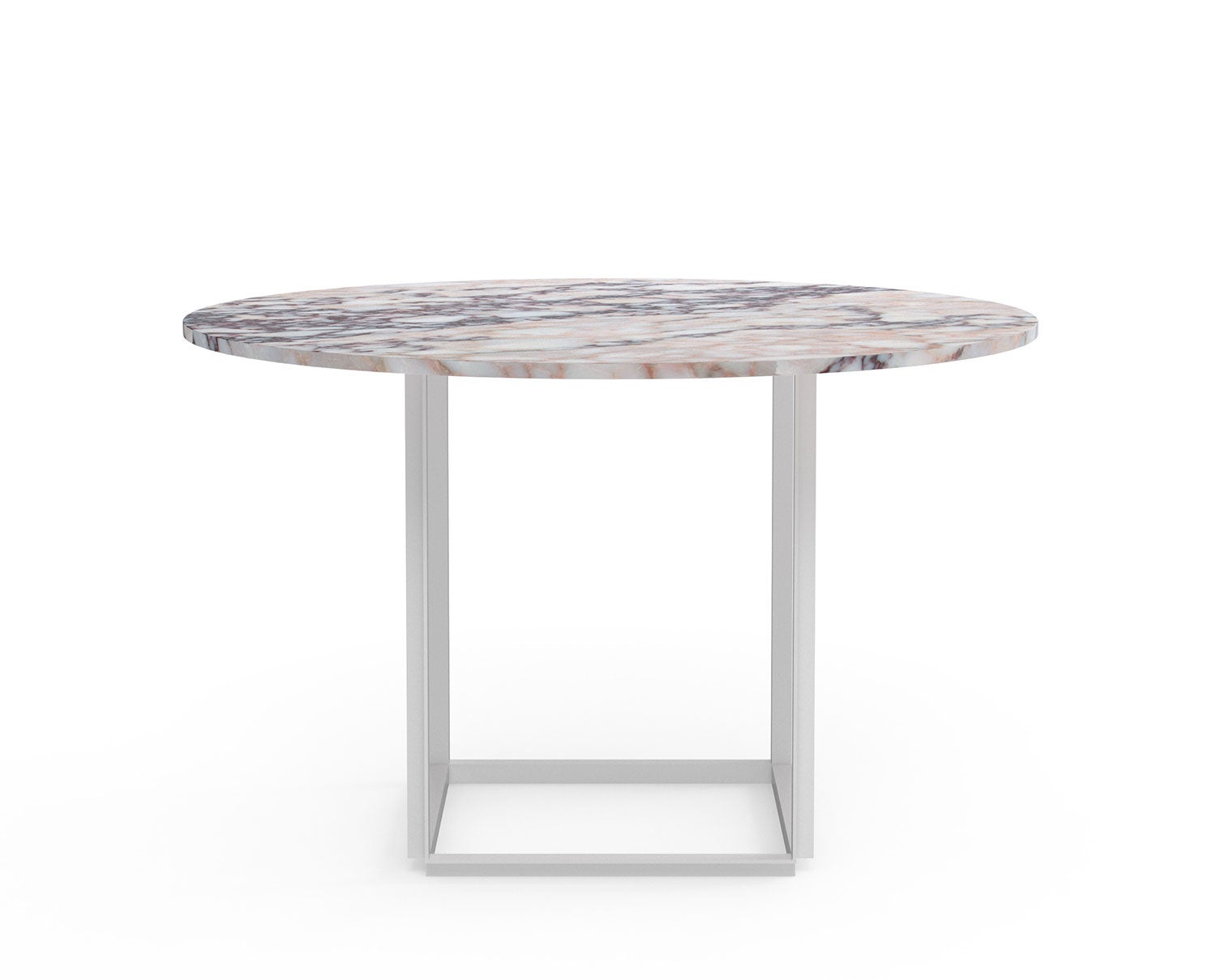 Ø120-White-Viola-Front