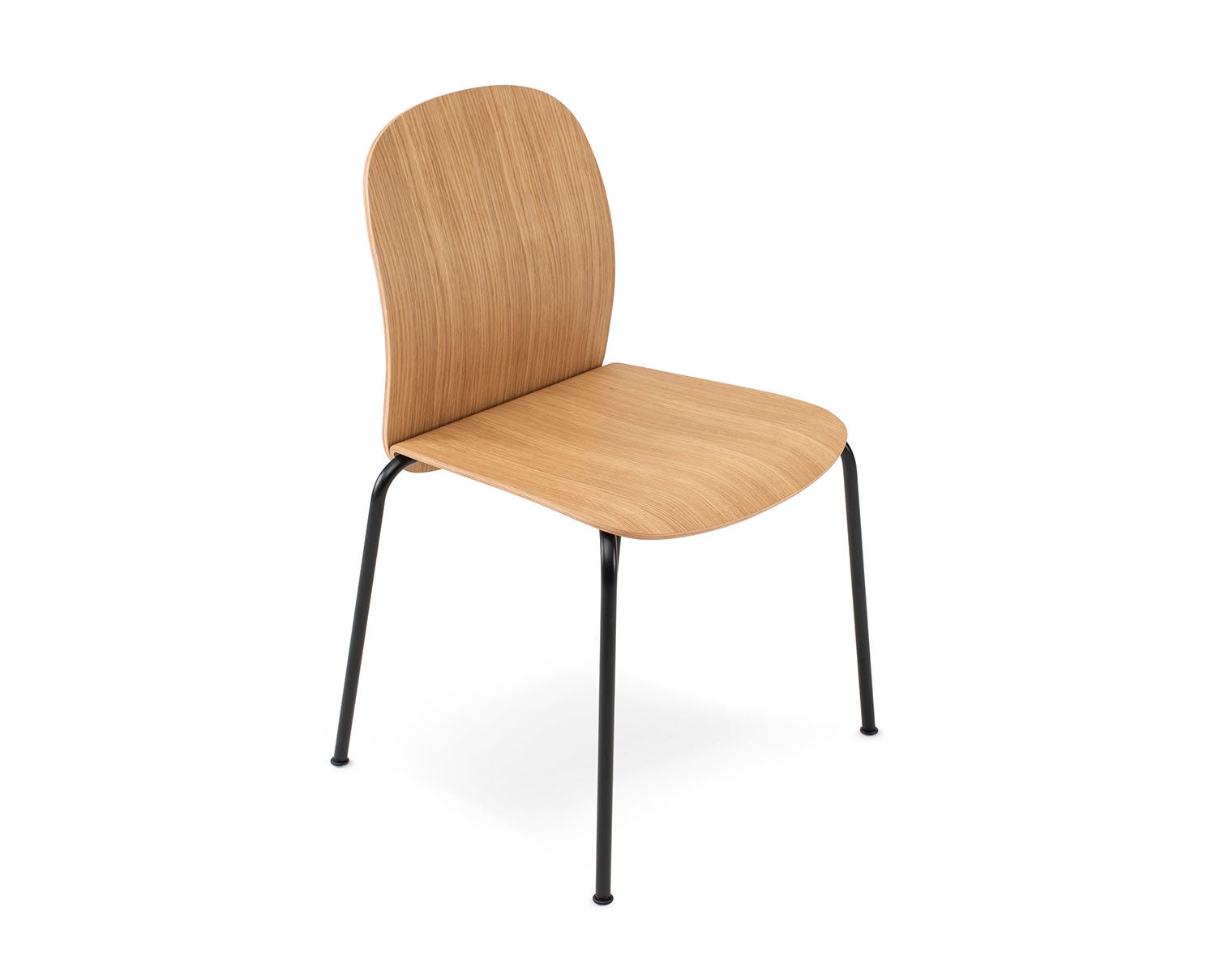 Book Stol med träsits i naturlackad ek