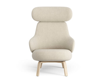 Hög | Tyg Hallingdal 0200 | Lackad ask