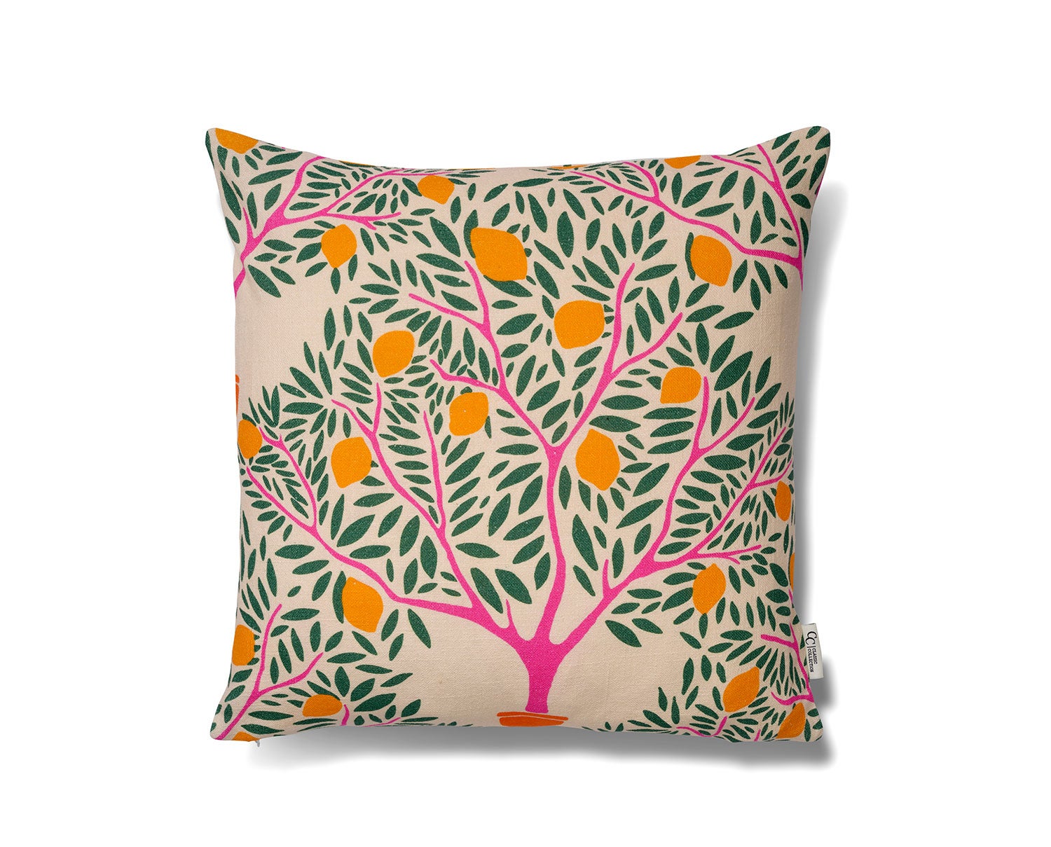 Lemon Garden kuddfodral i färg grön från Classic Collection