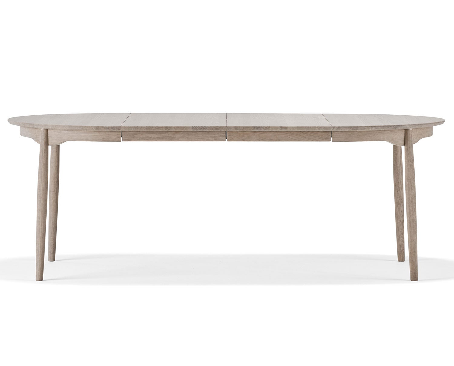 Carl matbord i vitoljad ek, 115+2 ilägg | StolAB