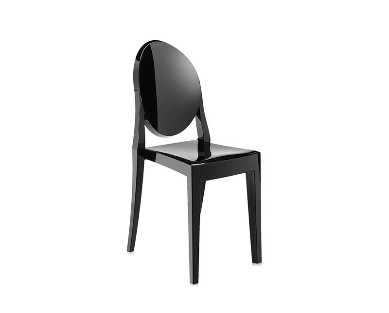 Victoria Ghost stol | Glossy Svart