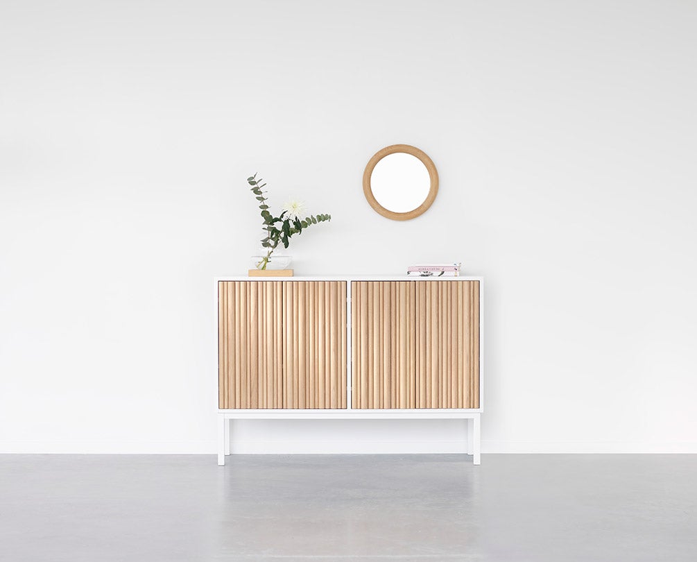 Collect 2013 Skåp Lågt Vitoljad Ek / Vit