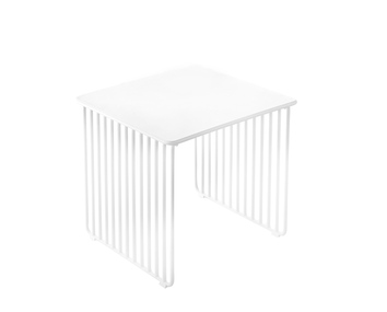 BARR Kvadratbord med Pall Vit