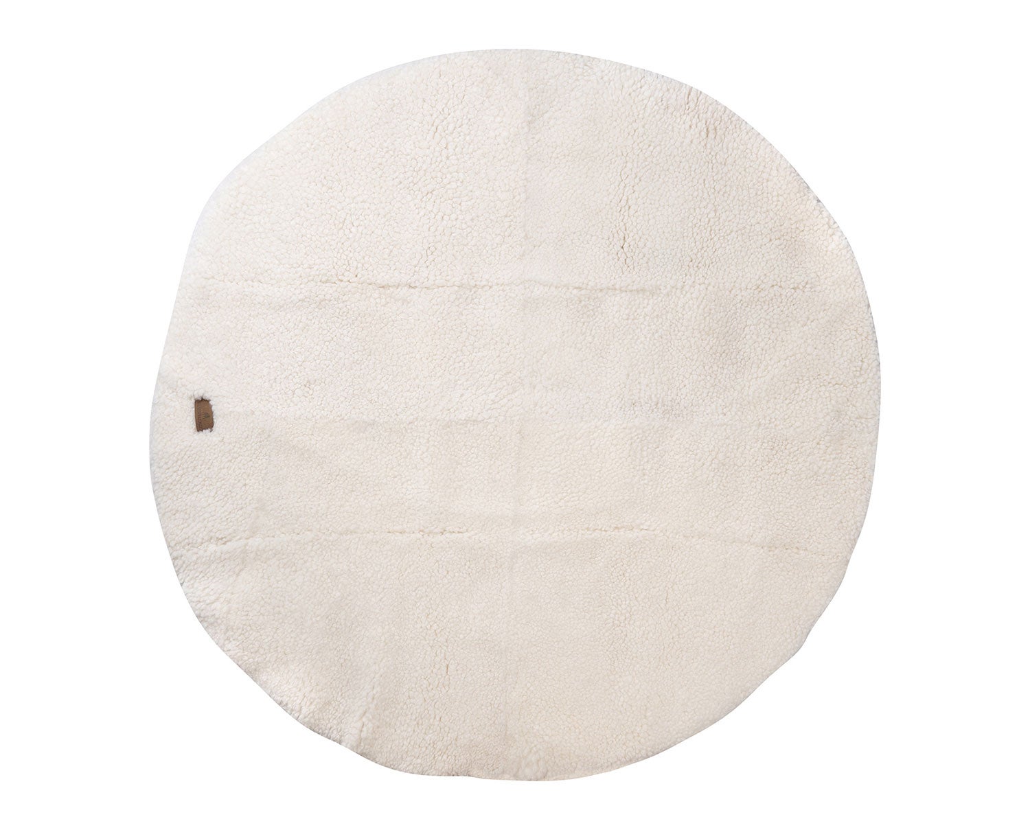 Ebba rund matta 120 cm i färg creme från Shepherd