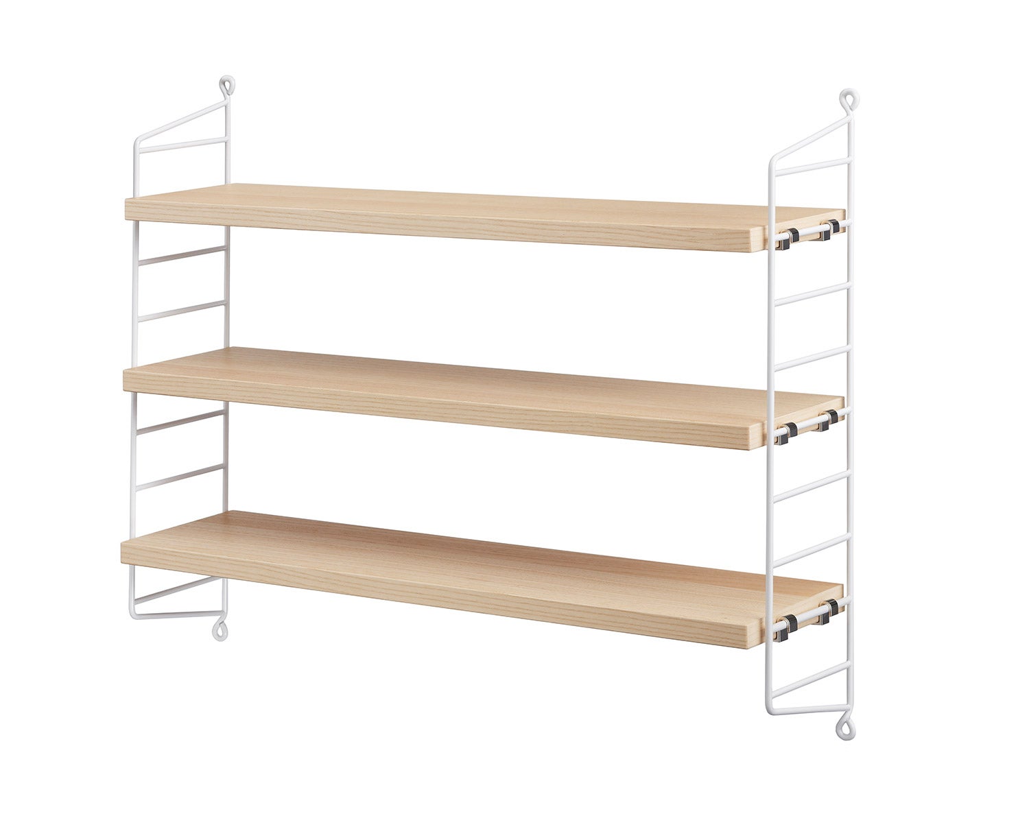 String Pocket Vägghylla Ask / Vit