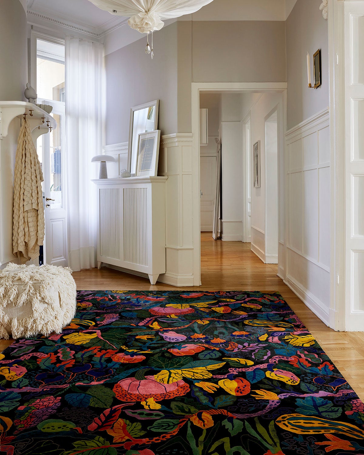 Classic-Collection-Heritage-Garden-Rug-Charcoal-Multi-Lifestyle