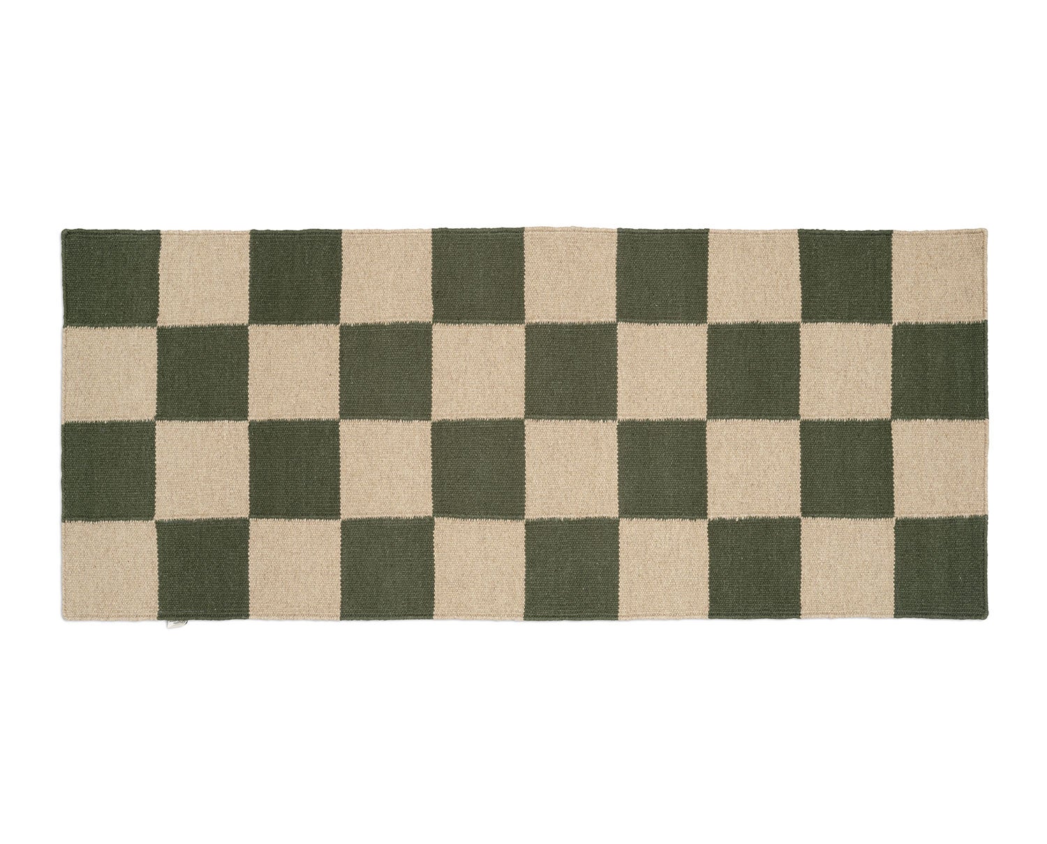 Square Gångmatta i färgen Skogsgrön/Natur