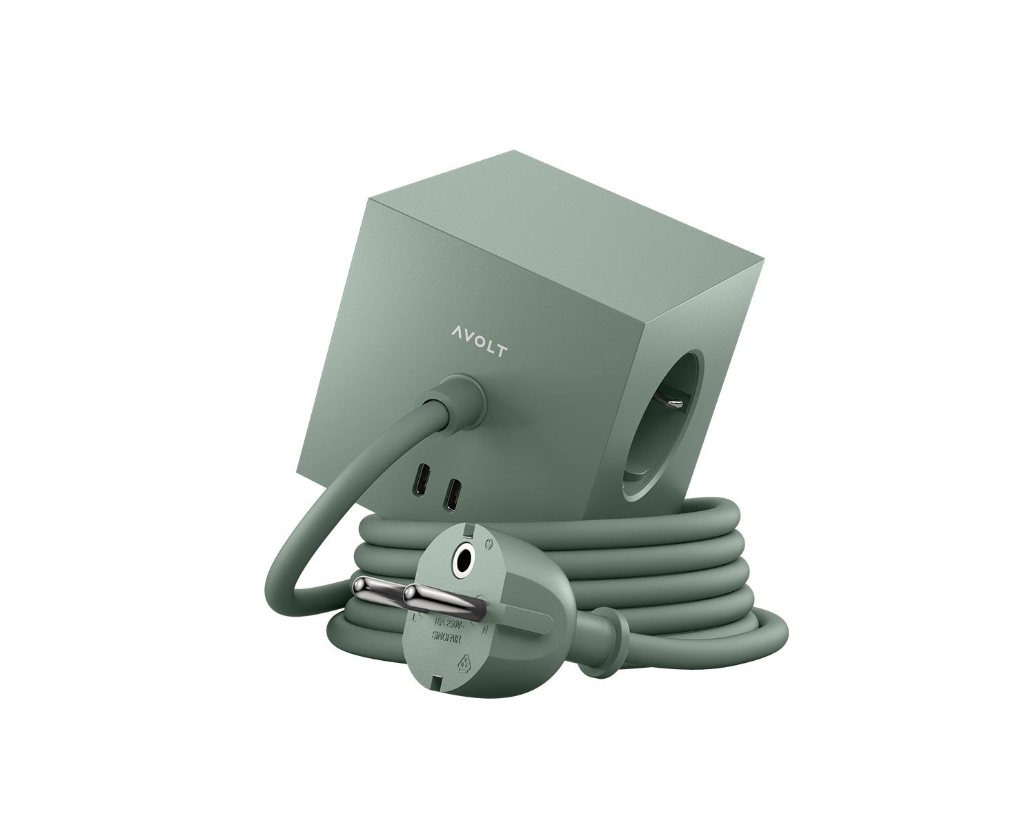 Avolt-Square-1-USB-C-Oak-Green