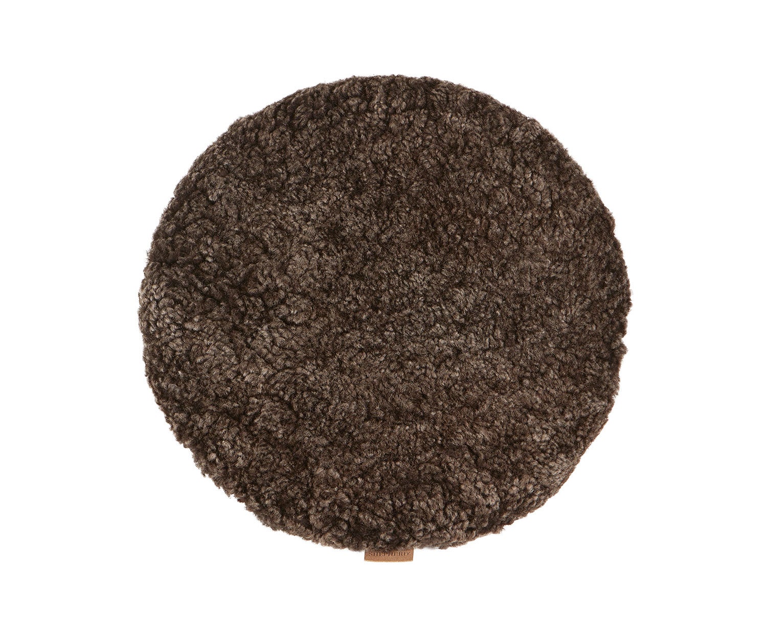 Jill stolsdyna vadderad 38 cm rund i färg cappuccino från Shepherd