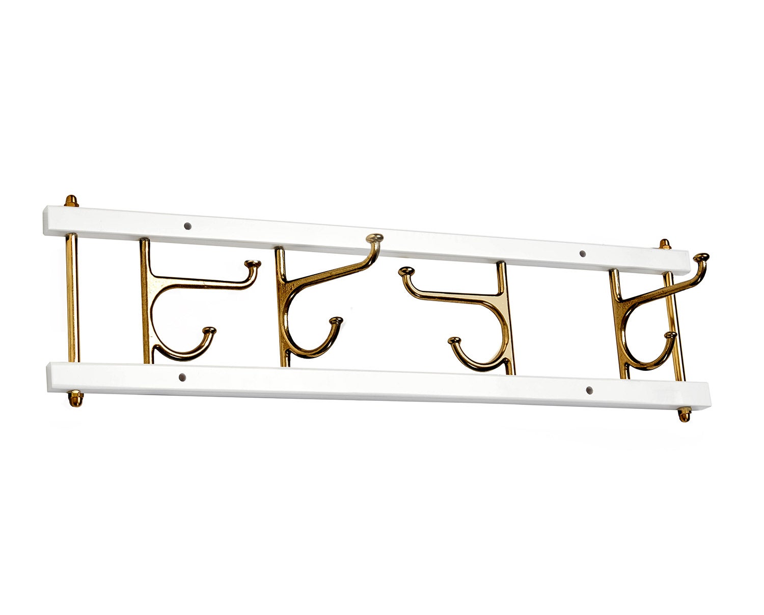 Dekorativ Kroklist Maxi 4 Vit Mässing