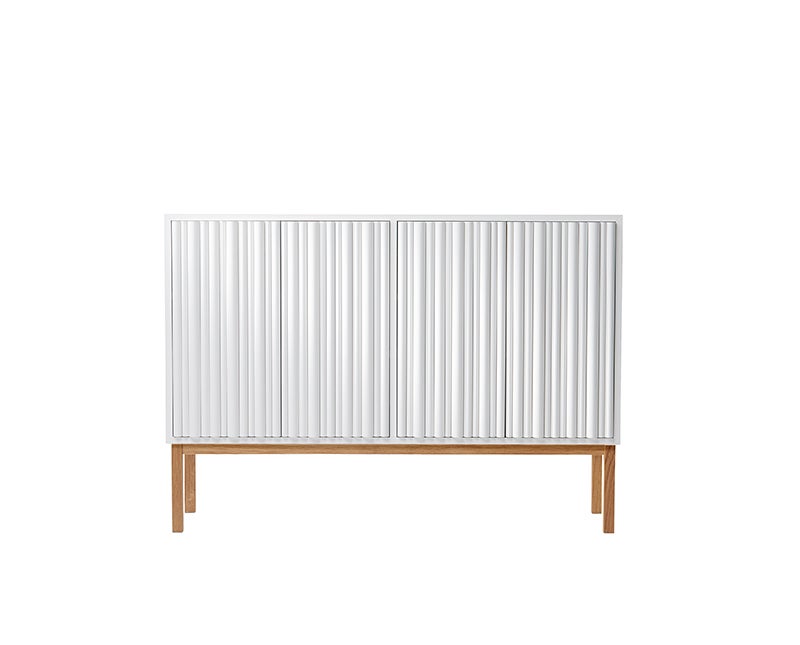 Collect 2013 Skåp Lågt Vit / Oljad Ek