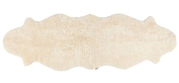 Ella fårskinn creme 200x60