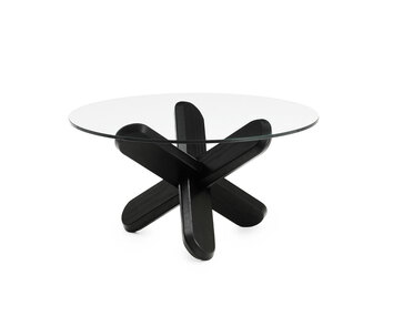 Ding Soffbord | Transparent Glas / Svart