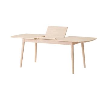 Casø 121 Matbord i vitoljad ek med iläggsskiva