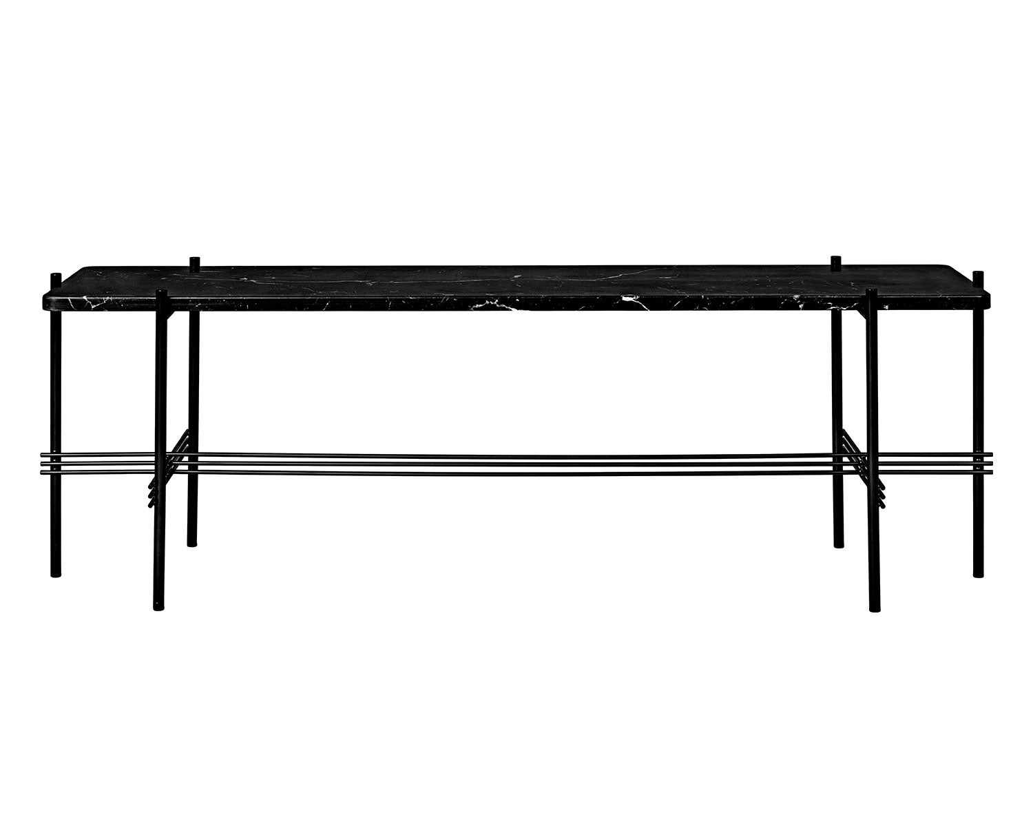 TS Console low i Svart/ svart marmor