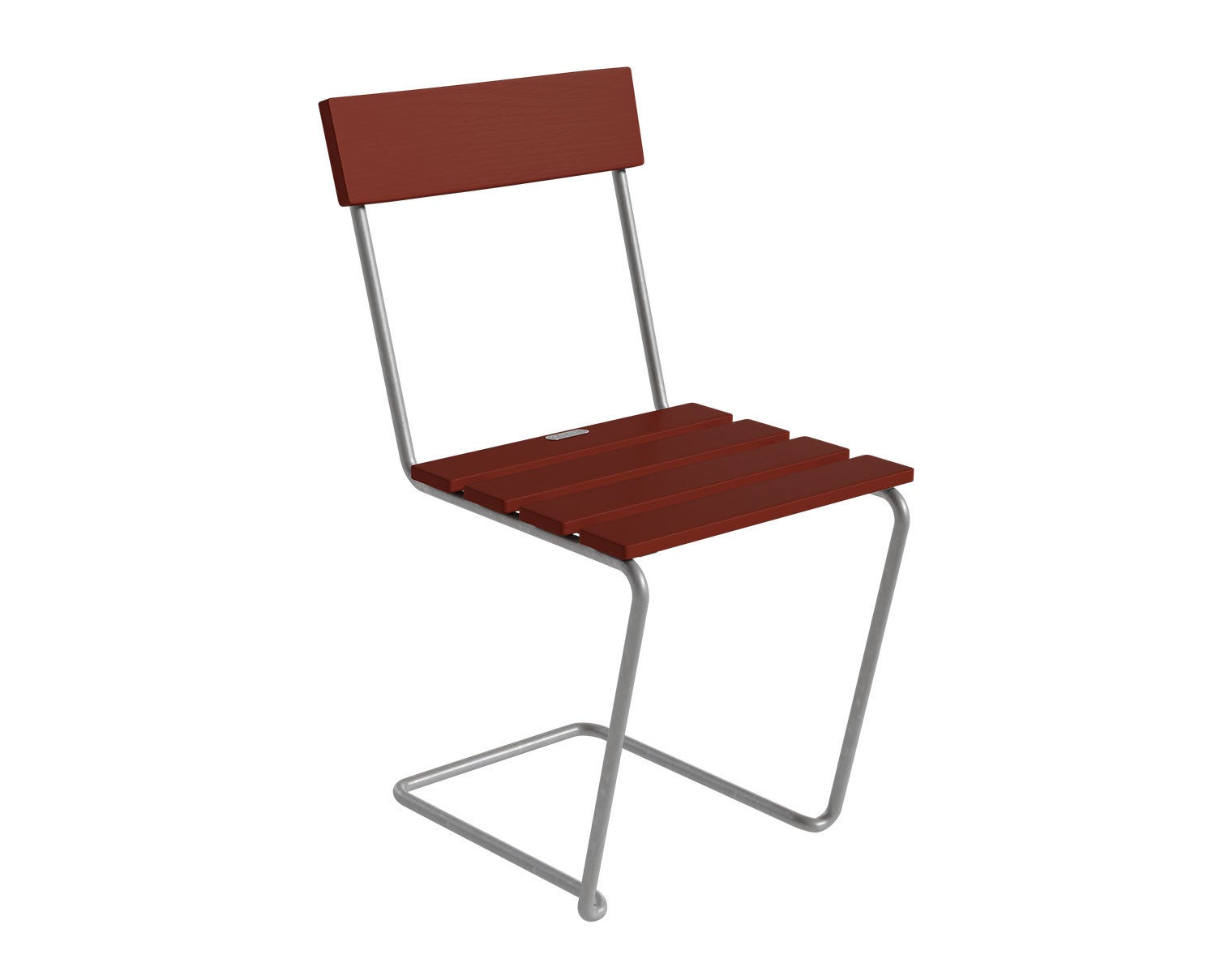 Grythyttan-Chair-1-Dark-Red-Oak-Hot-Dip-Galvanized