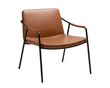 Boto Loungefåtölj | Ljusbrunt konstläder