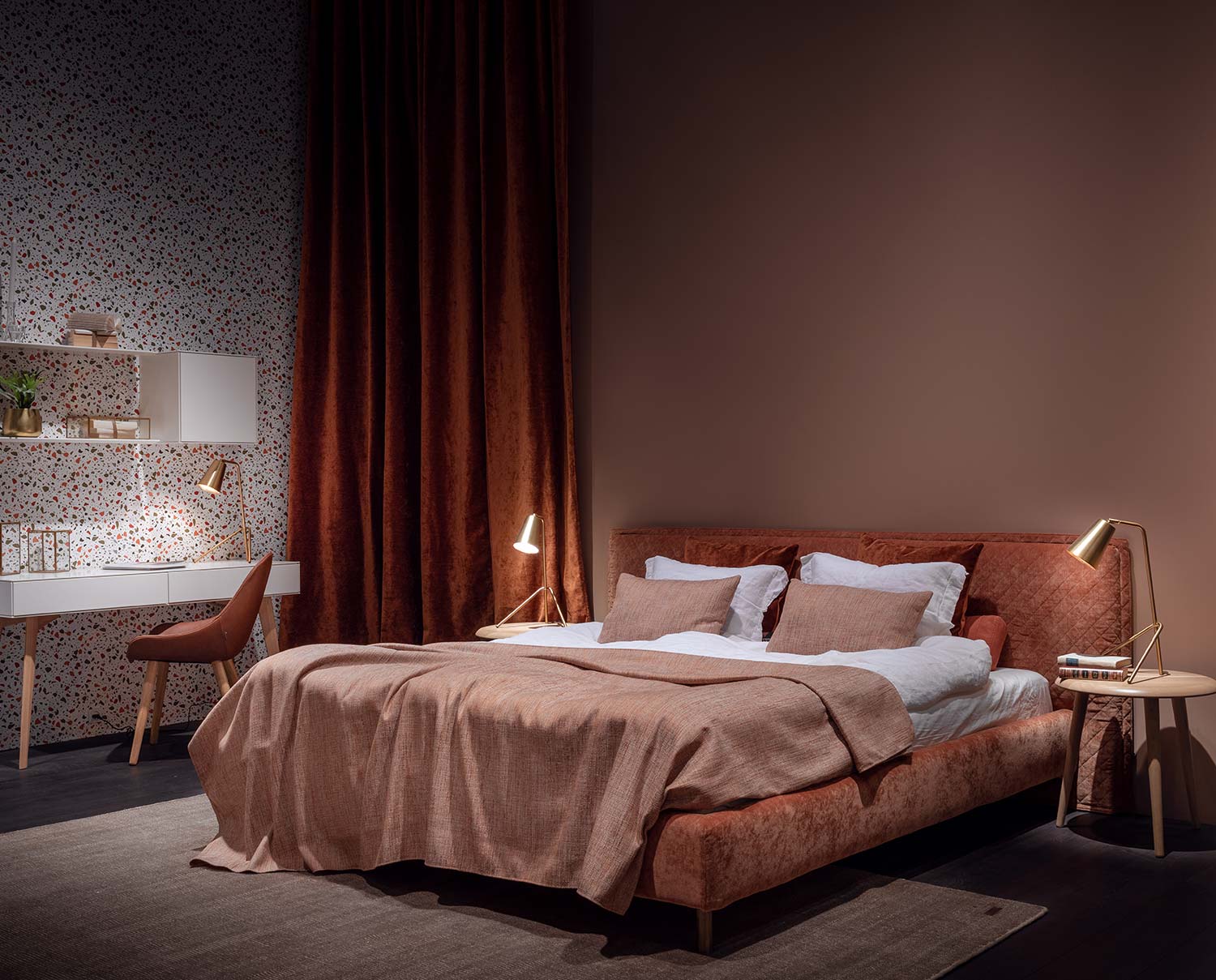 Norfolk Sängram Quiltad med huvudgavel