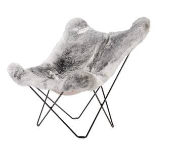 Iceland Mariposa Fåtölj Shorn Grey Black