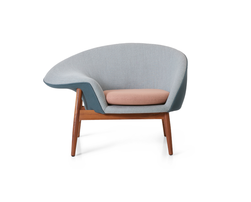 2201063-warmnordic-furniture-friedegg-loungechair-teak-lightgreen-petrol-freshpeach-01