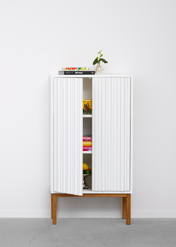 Collect 2013 Skåp Högt Vit / Vit