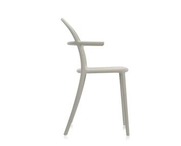 GENERIC C stol | Gray från Kartell sett från sidan.