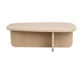 Billings Soffbord 118x73 i vitpigmenterad ek