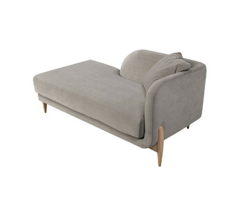 Jenny Schäslong klädd i tyget Velvet 4 Light Grey