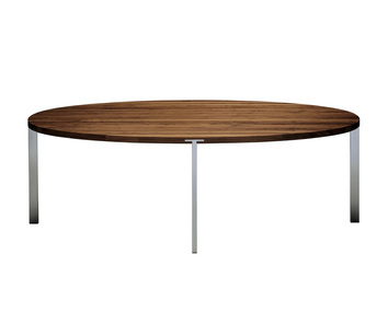 GM 2150 matbord med hel skiva, valnöt