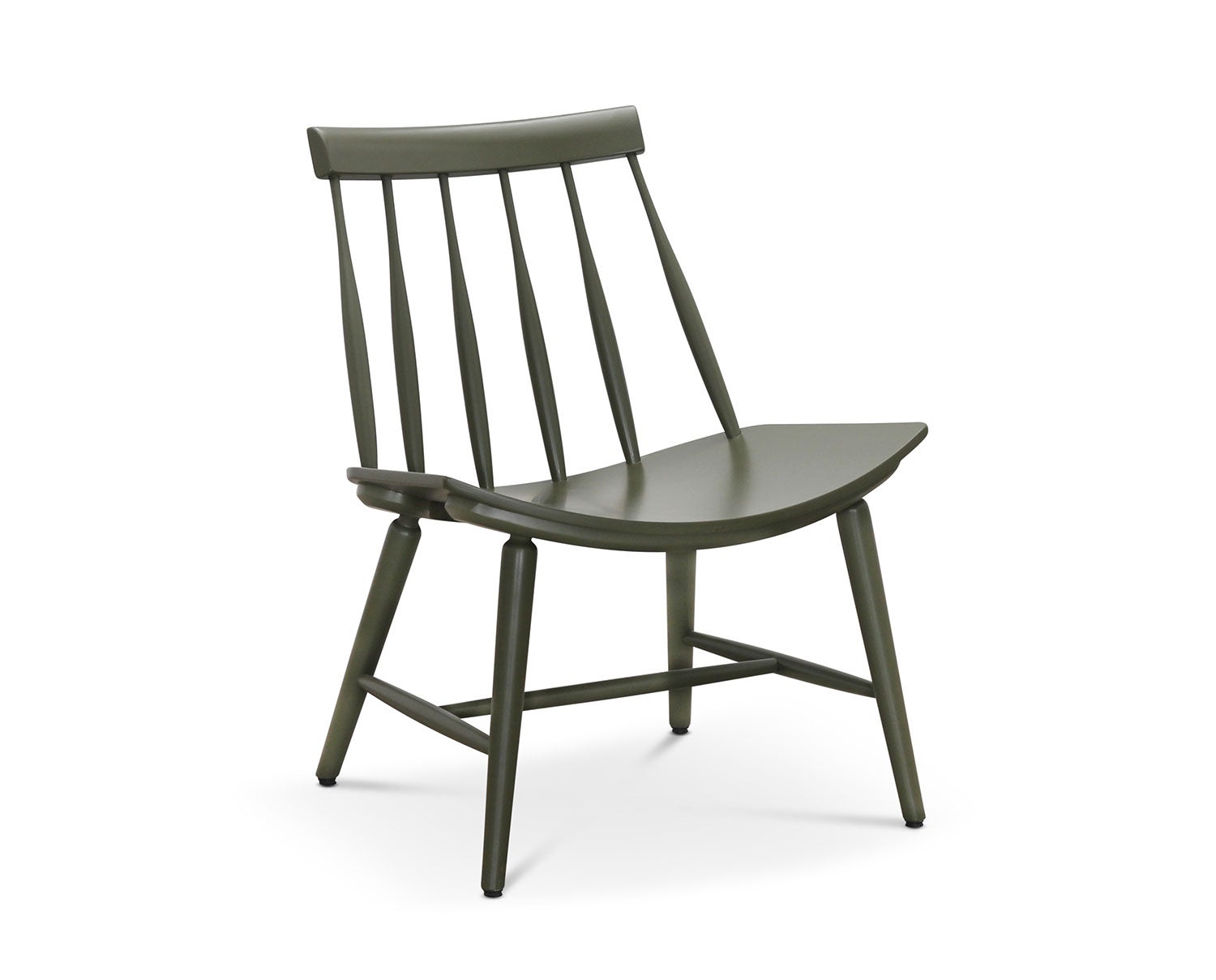 Sixten Loungestol i björk i Wigellsgrön lack